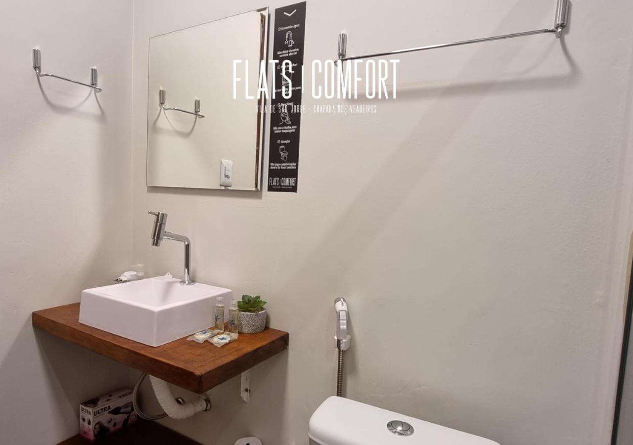 Novidade Flats Comfort Na Vila De Sao Jorge - Chapada Dos Veadeiros Hotel ภายนอก รูปภาพ