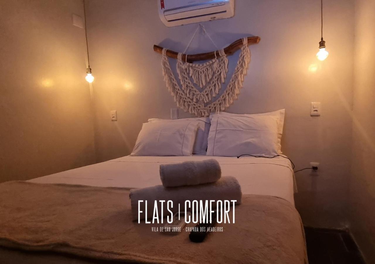 Novidade Flats Comfort Na Vila De Sao Jorge - Chapada Dos Veadeiros Hotel ภายนอก รูปภาพ