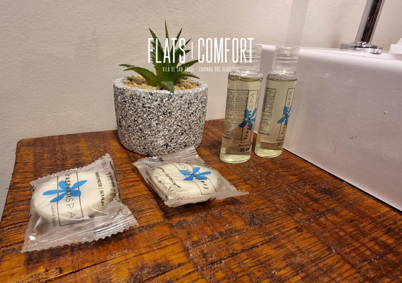 Novidade Flats Comfort Na Vila De Sao Jorge - Chapada Dos Veadeiros Hotel ภายนอก รูปภาพ