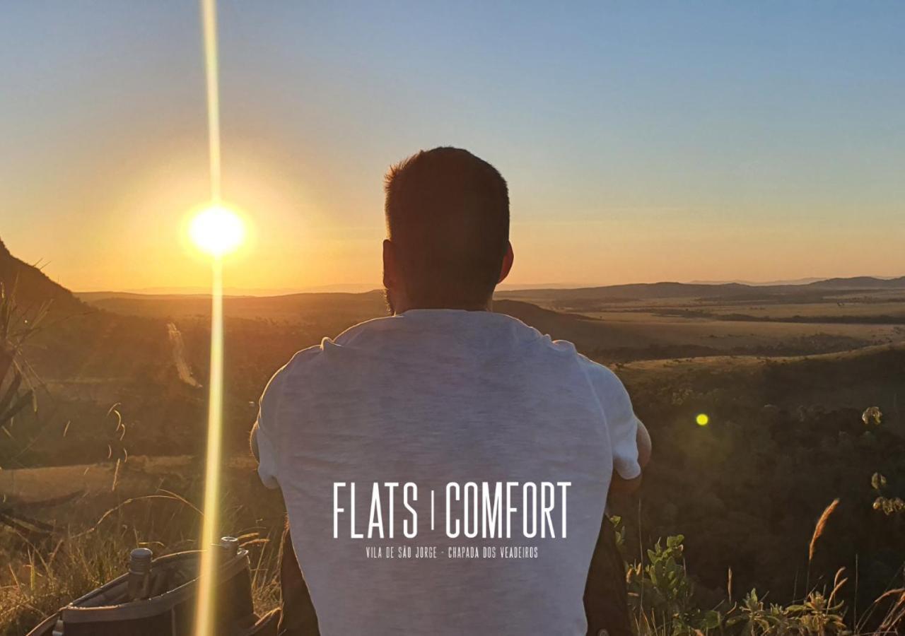 Novidade Flats Comfort Na Vila De Sao Jorge - Chapada Dos Veadeiros Hotel ภายนอก รูปภาพ