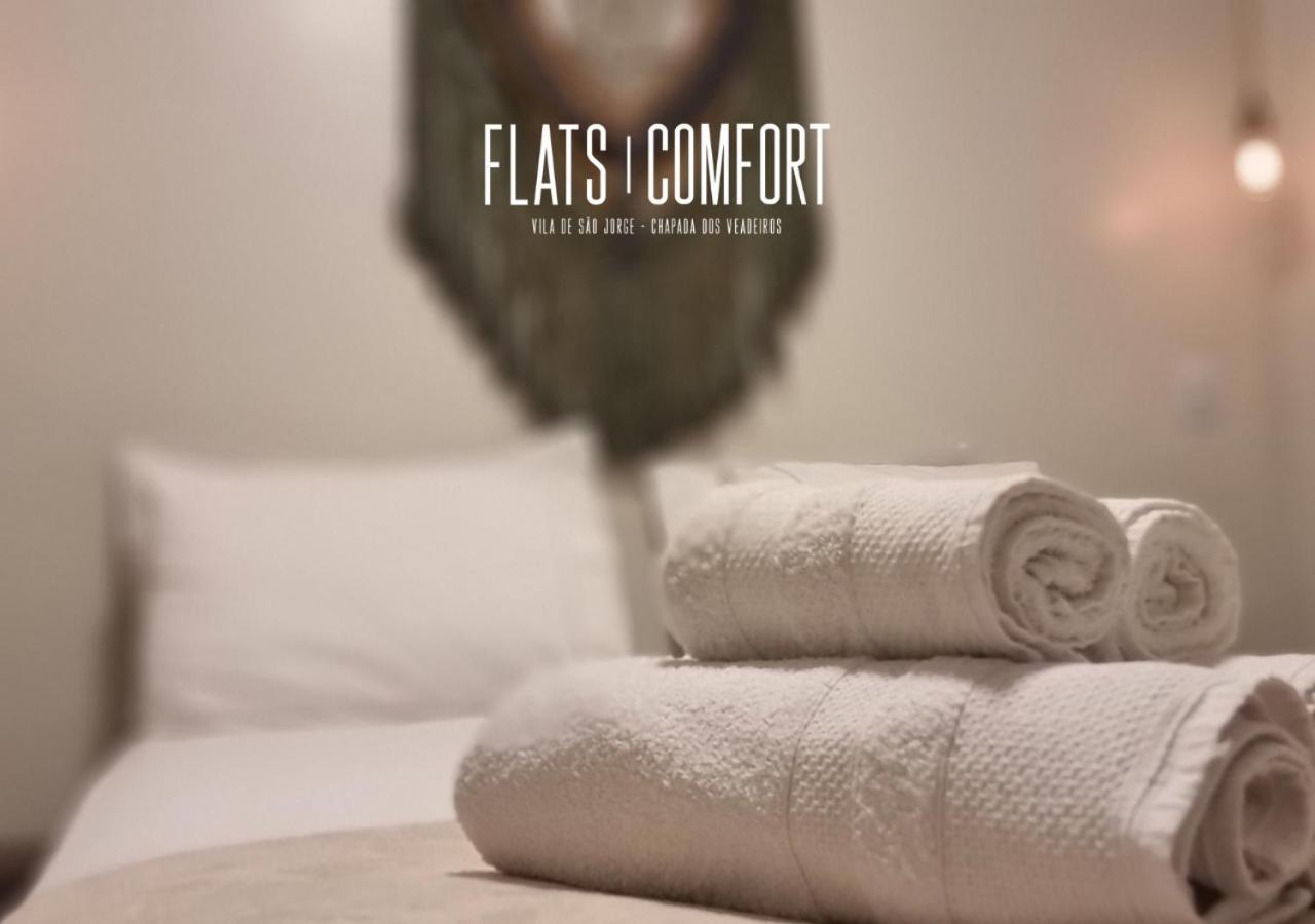 Novidade Flats Comfort Na Vila De Sao Jorge - Chapada Dos Veadeiros Hotel ภายนอก รูปภาพ