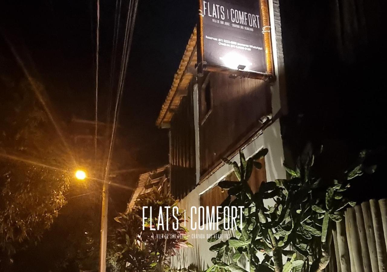 Novidade Flats Comfort Na Vila De Sao Jorge - Chapada Dos Veadeiros Hotel ภายนอก รูปภาพ