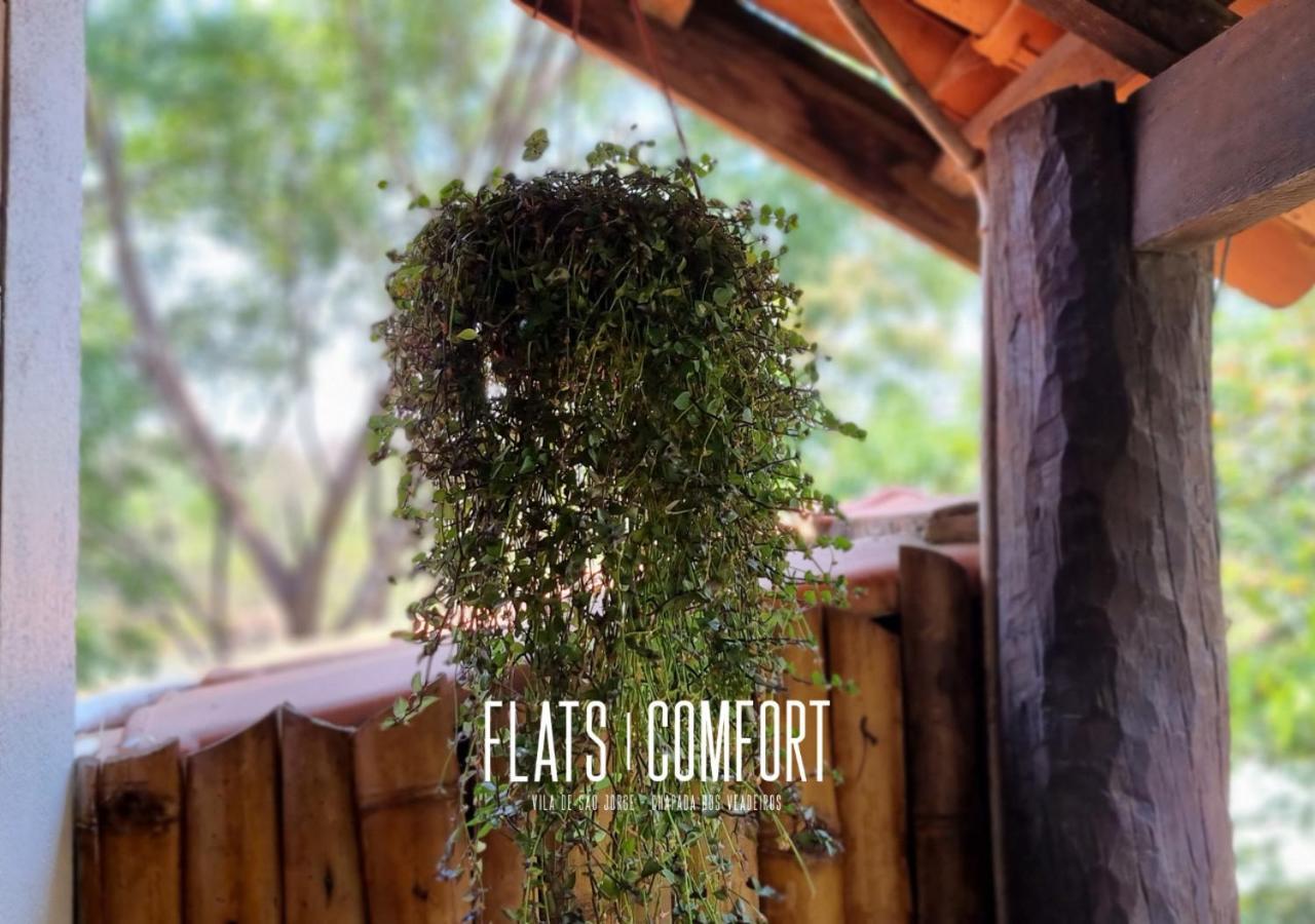 Novidade Flats Comfort Na Vila De Sao Jorge - Chapada Dos Veadeiros Hotel ภายนอก รูปภาพ
