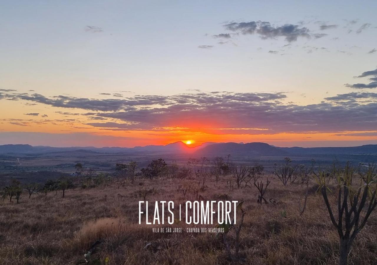 Novidade Flats Comfort Na Vila De Sao Jorge - Chapada Dos Veadeiros Hotel ภายนอก รูปภาพ