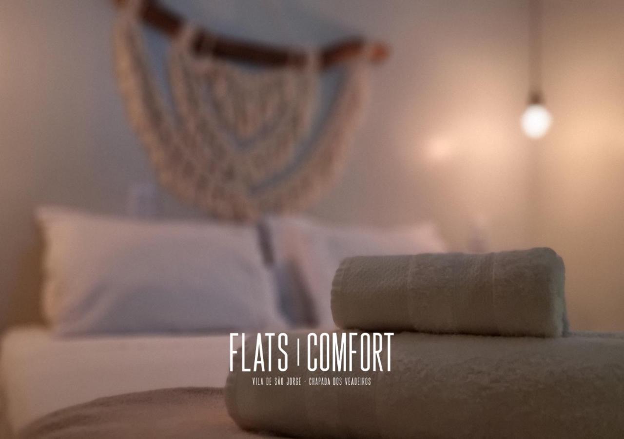 Novidade Flats Comfort Na Vila De Sao Jorge - Chapada Dos Veadeiros Hotel ภายนอก รูปภาพ