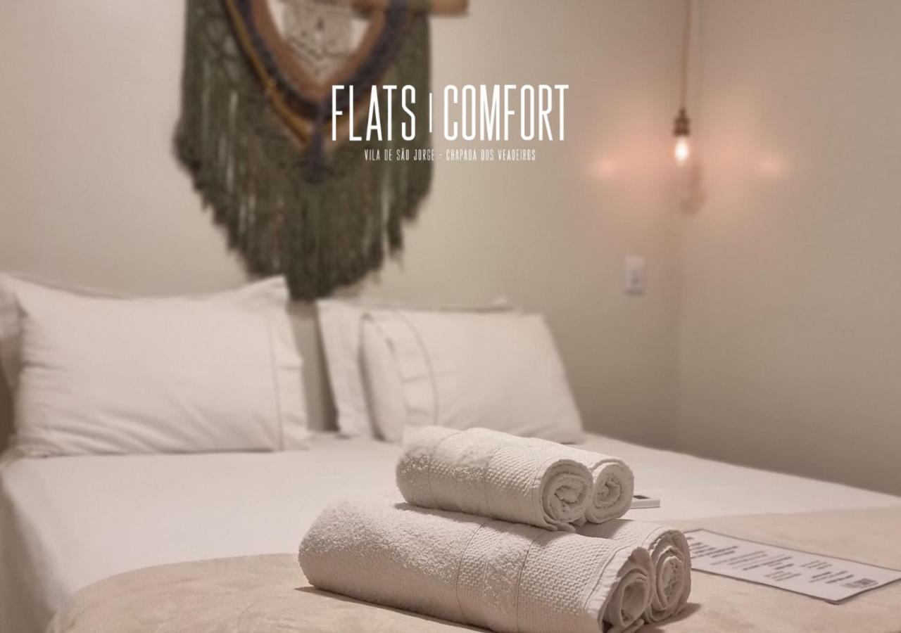 Novidade Flats Comfort Na Vila De Sao Jorge - Chapada Dos Veadeiros Hotel ภายนอก รูปภาพ