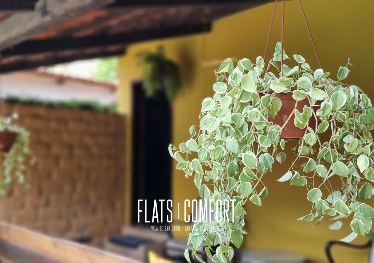 Novidade Flats Comfort Na Vila De Sao Jorge - Chapada Dos Veadeiros Hotel ภายนอก รูปภาพ