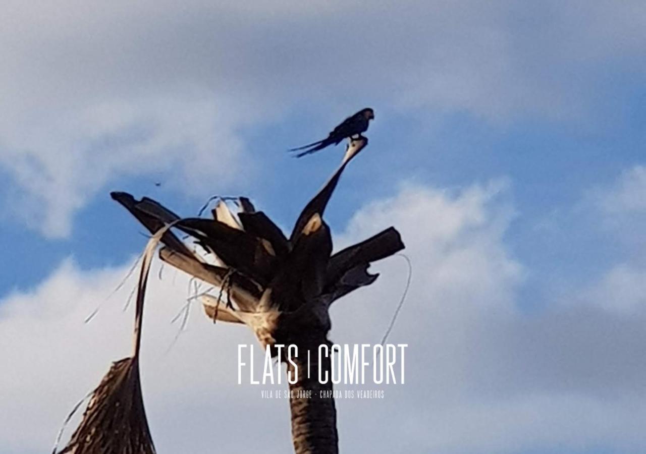 Novidade Flats Comfort Na Vila De Sao Jorge - Chapada Dos Veadeiros Hotel ภายนอก รูปภาพ