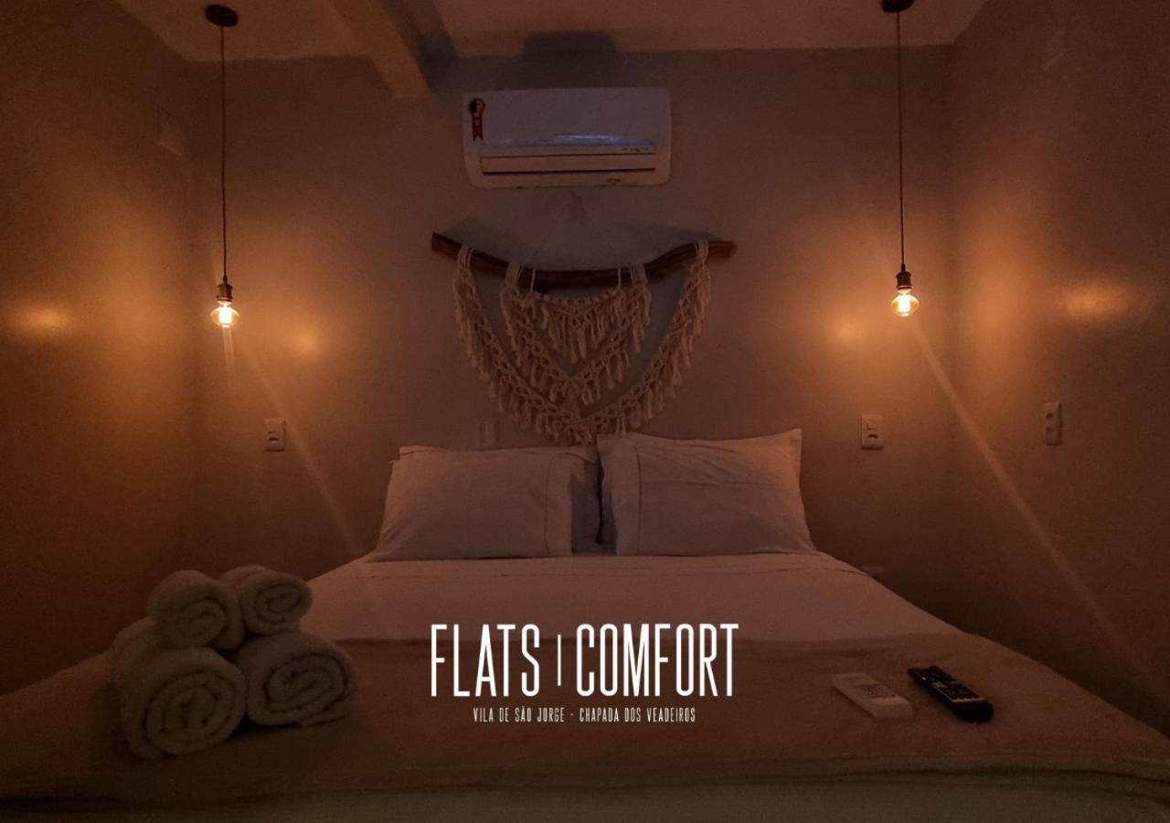 Novidade Flats Comfort Na Vila De Sao Jorge - Chapada Dos Veadeiros Hotel ภายนอก รูปภาพ