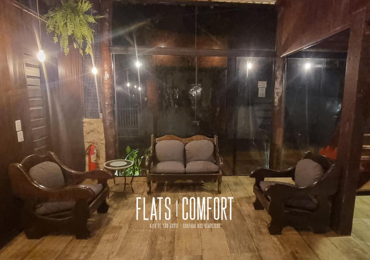 Novidade Flats Comfort Na Vila De Sao Jorge - Chapada Dos Veadeiros Hotel ภายนอก รูปภาพ