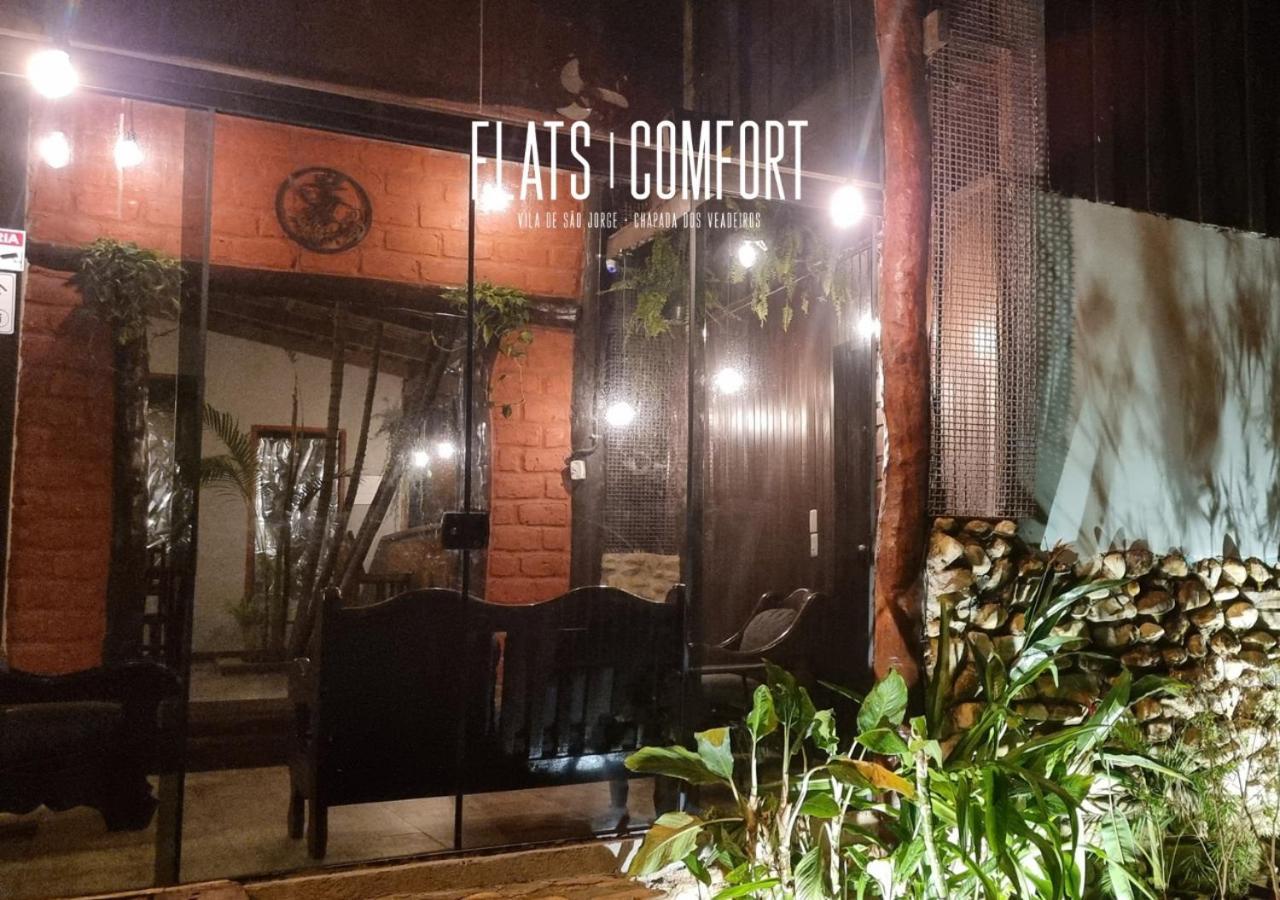Novidade Flats Comfort Na Vila De Sao Jorge - Chapada Dos Veadeiros Hotel ภายนอก รูปภาพ
