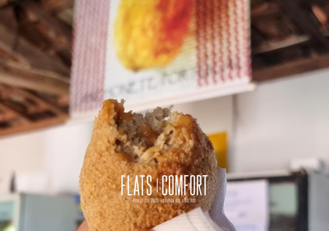 Novidade Flats Comfort Na Vila De Sao Jorge - Chapada Dos Veadeiros Hotel ภายนอก รูปภาพ